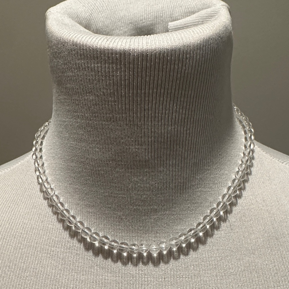 Clear Beaded Necklace